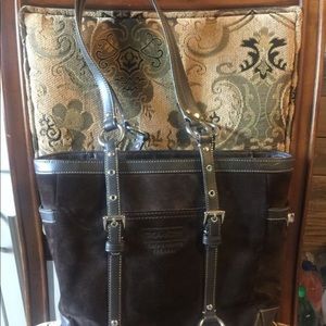 Suede Coach Purse